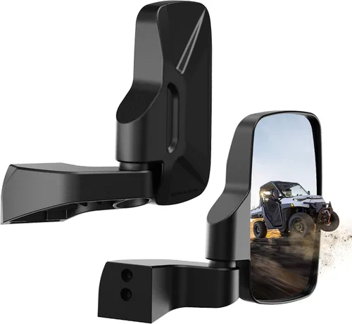 Miniatura 8 de Espejos Laterales Ranger Montados en Puerta, Espejos Laterales UTV Esploratori para Puerta Completa Polaris Ranger Compatible con Polaris Ranger