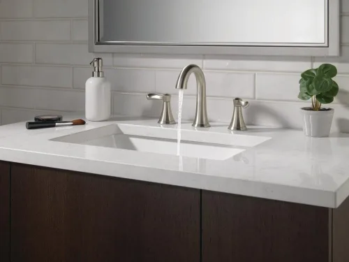 Miniatura 8 de Delta Faucet Esato - Grifo de baño generalizado de níquel cepillado, grifo de baño de 3 agujeros, grifo de lavabo de baño, ensamblaje de drenaje