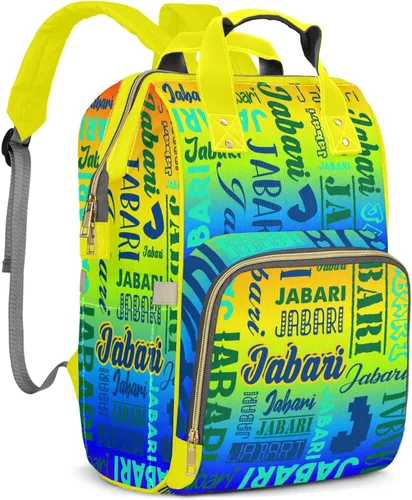 Miniatura 20 de Bolsas de bebé con nombre personalizado, mochila de nylon personalizada para bebé niño mamá, gran capacidad, impermeable, multifuncional, correas