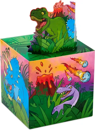 Miniatura 7 de Hallmark Tarjetas de dinosaurio para el día de San Valentín para niños con buzón desplegable para intercambio en el aula