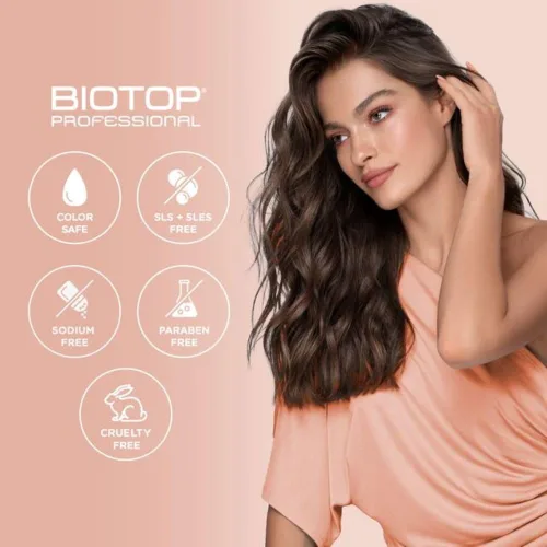 Miniatura 9 de Biotop Professional 911 Champú de quinua para mujeres y hombres, champú nutritivo sin sulfato con aceite de argán, fabricado con proteína de quinua