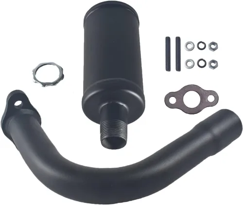 Nueva actualización Silenciador de escape Kit de tubo y tuerca de junta para 2 tiempos 49cc 60cc 66cc 80cc motores de gas motorizado Bicicletas