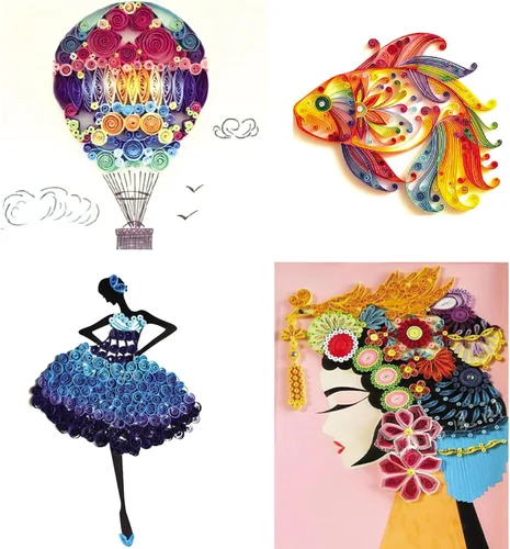 Miniatura 2 de Konsait Paquete de 20 accesorios de papel para plumas, suministros de relleno para adultos, manualidades de dibujo de bricolaje