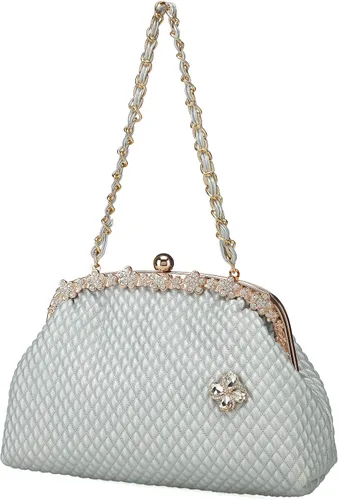 Miniatura 2 de BGMIX Bolsos de noche de las mujeres Bolsos de fiesta Carteras de boda Totes Satchel Monedero de noche Bolso de embrague grande