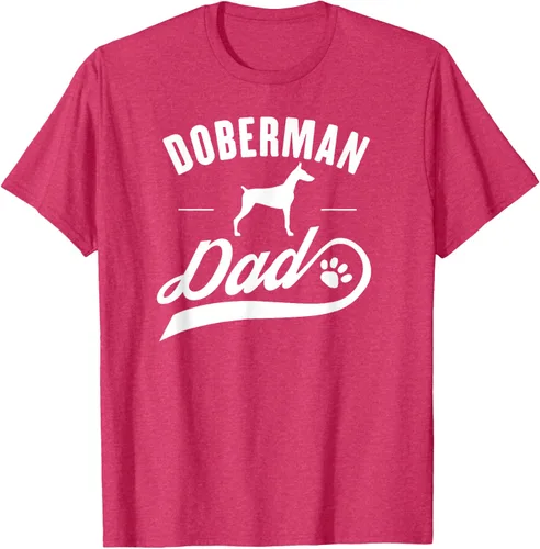 Miniatura 29 de Doberman Dad - Camiseta para amante del dueño del perro, Negro, S