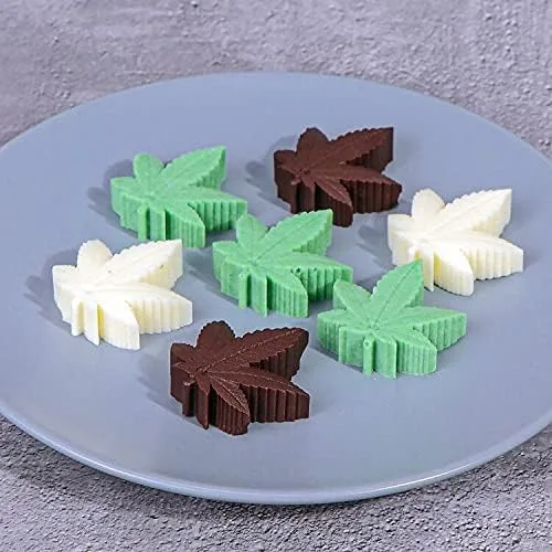 Miniatura 5 de Kamehame Moldes de silicona para caramelos de chocolate con hojas de 2