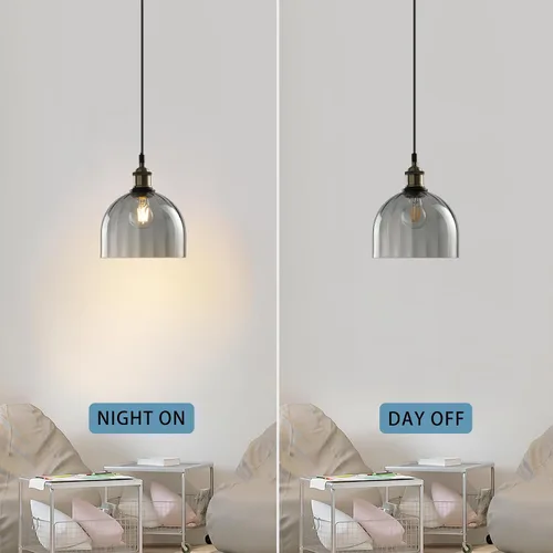 Miniatura 4 de Lámparas colgantes modernas para isla de cocina, accesorios de iluminación de techo colgantes rústicos industriales, lámpara de araña de cúpula