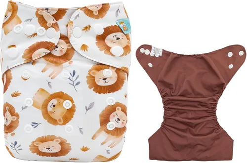 Miniatura 10 de ALVABABY Baby Cloth Diaper Cover, Swim Diaper,Nappy Shell Baby Girls and Boys Azul