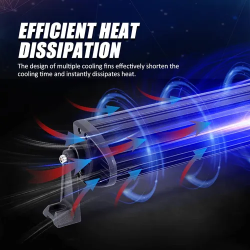 Miniatura 3 de Auxbeam Barra de luz LED de 22 pulgadas de 120 W, 12000 lúmenes, impermeable, luz de trabajo todoterreno, luces de conducción, lente 5D, luz