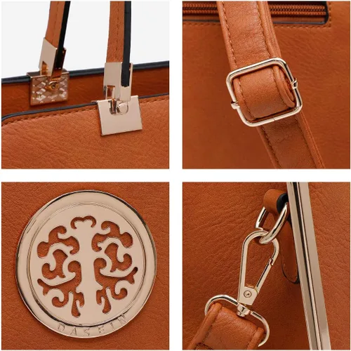 Miniatura 4 de Dasein Bolsos y bolsos de mano para mujer, bolso de mano con asa superior, bolsa de trabajo de hombro grande con cartera