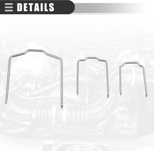 Miniatura 7 de Motoforti Resorte de Retención de Manguera de Radiador/Gancho de Herradura No.154 23/para BMW E39 E38 E60 E90/Metal/Tono Plateado/1 Juego