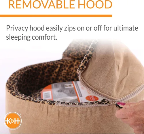 Miniatura 3 de K&H Pet Products Thermo-Kitty Bed Deluxe - Cama Calefactada de Lujo para Gatos Grandes - Cama Calefactada para Mascotas de Interior para Perros