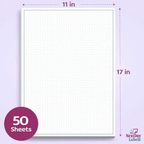 Miniatura 2 de Bloc de Papel Cuadriculado para Dibujos de Planos Blueprint, Borradores, Dibujo de Ingeniería y Planificación - Papel Cuadriculado 11x17 Blocs