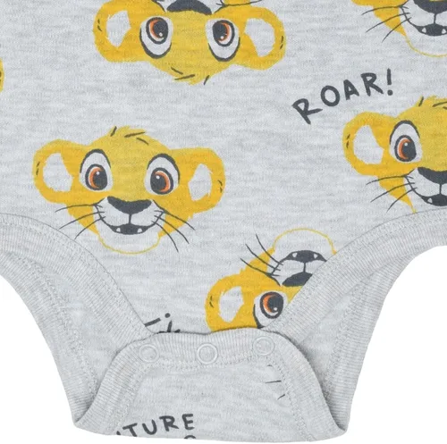 Miniatura 6 de Disney Lion King Winnie the Pooh Mickey Mouse Minnie Mouse Baby 3 Pack Bodysuits Newborn to Infant
