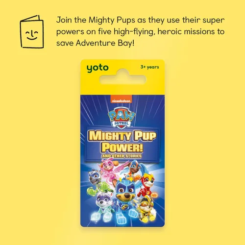 Miniatura 2 de YOTO PAW Patrol Mighty Pup Power y Otras Historias – Tarjeta de Audio para Niños para Usar con Player y Mini Dispositivo de Audio Todo en 1, Escucha