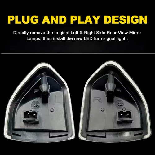 Miniatura 5 de Luces LED Ámbar de Señal de Giro para Espejo Lateral para Dodge Ram 1500 2500 3500 4500 5500 Lente de Cubierta Ahumada Lámpara de Señal de Giro