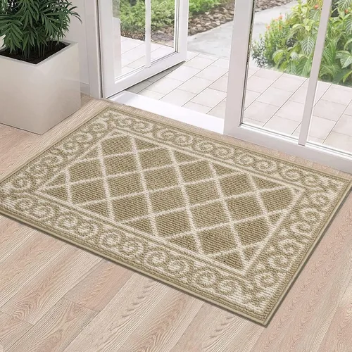 Miniatura 23 de HEBE Alfombra para Puerta Interior 20''x32'' Alfombras de Bienvenida Antideslizantes para Puerta Principal Alfombras Lavables para Zapatos Atrapa
