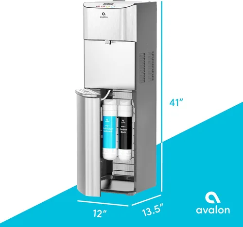 Miniatura 4 de Avalon dispensador de agua refrigerada, agua sin botella, de limpiado automático y grado comercial. 3 configuraciones de temperatura. Agua caliente