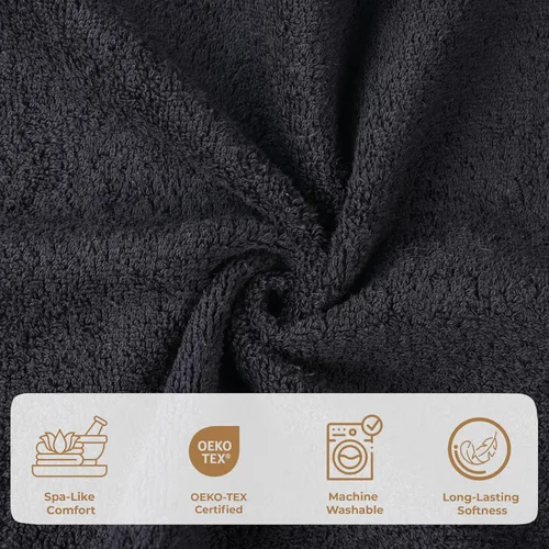 Miniatura 8 de SUPERIOR Kendell - Juego de 4 toallas de baño de algodón egipcio, absorbentes, para la ducha, artículos esenciales para el spa, toallas grandes