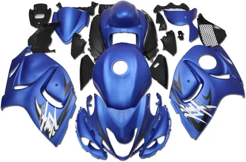 Miniatura 28 de Carenado completo blanco negro para Suzuki 2008-2019 GSXR 1300 Hayabusa Gen2 inyección ABS plástico Carrocería juego de carrocería del mercado de 12