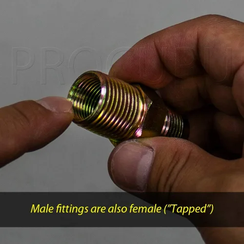 Miniatura 3 de PROCURU Conector de gas flexible universal de 1" de diámetro exterior x 24" (2 pies) x 3/4" MIP x 3/4" FIP, con/sin válvulas de servicio, tubería