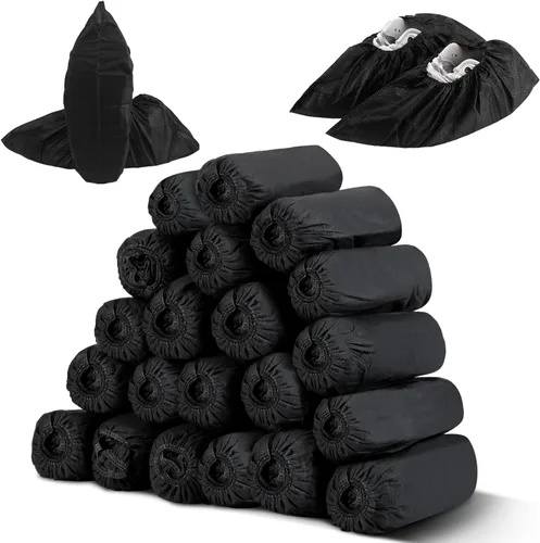 Miniatura 9 de Tigeen 200 unidades/100 pares de fundas desechables para zapatos, no tejidas, elásticas, antideslizantes, impermeables, protectores de zapatos