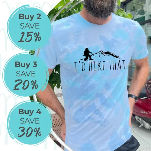 Miniatura 4 de Moonlight Makers, Downtown Seattle, Unisex Graphic Tie Dye Tee, Shirts With Sayings, Original Comfortable Colorful Tshirt, (XXL, Blue)