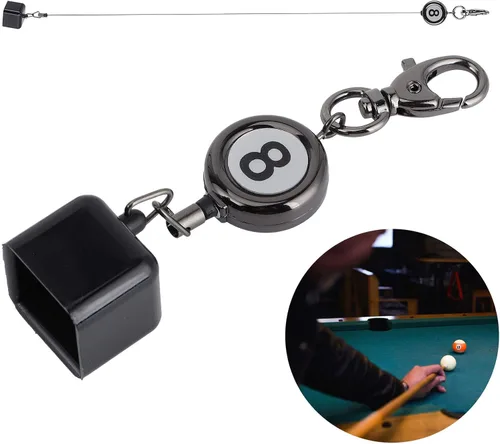 Miniatura 9 de Fydun Billar Billar Billar Taco Tiza Titular con Clip para Cinturón Retráctil Mesa de Billar Accesorios Ocio Deportes Sala