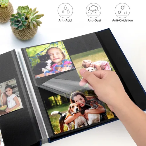 Miniatura 3 de Zesthouse - Álbum de fotos con páginas autoadhesivas, 60 páginas, álbum de recortes magnético con página adhesiva, álbum de fotos que contiene 8x10