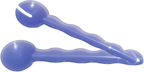 Miniatura 2 de Tupperware Impressions - Juego de pinzas para servir ensaladas, cucharas entrelazadas, color morado