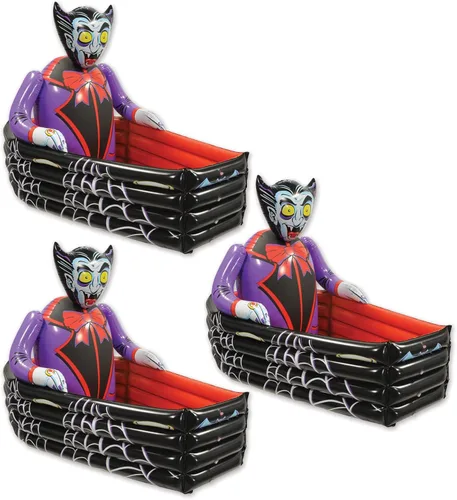 Miniatura 10 de Beistle - Hielera inflable, contenedores de bebidas para fiestas, con decoración espeluznante de Halloween