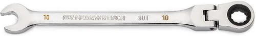 Miniatura 11 de GEARWRENCH Llave combinada de trinquete con cabeza flexible de 12 puntos, arco oscilante de 4 grados de 8 mm - 86708