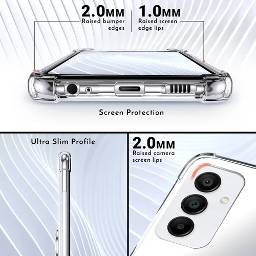 Miniatura 5 de Shields Up Funda para Samsung Galaxy A15 5G, funda minimalista con tarjetero y soporte de anillo, [protección contra caídas] Funda protectora