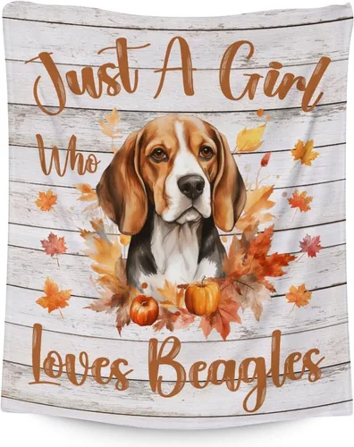 Miniatura 21 de Manta personalizada con nombre Beagle, suave, mullida y cálida, manta de 50 x 60 pulgadas, para cama, sofá, blanco, bonito regalo para niñas y niños