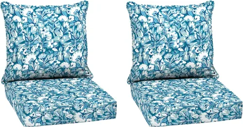 Miniatura 64 de Arden Outdoor Deep Seat Cushion Set, 24 x 24 pulgadas, Cojín para patio resistente al clima, a la lluvia y a la decoloración para silla, sofá y sofá