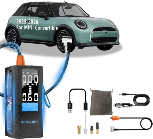 Inflador de neumáticos portátil con compresor de aire – Bomba de aire inalámbrica de 150 PSI 6000 mAh para neumáticos de automóvil, inflado 3 veces