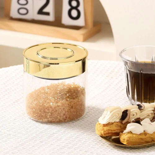 Miniatura 5 de Envases herméticos de vidrio para almacenamiento de alimentos, botes de vidrio para la cocina con tapas - Botes de café, pasta, azúcar, té