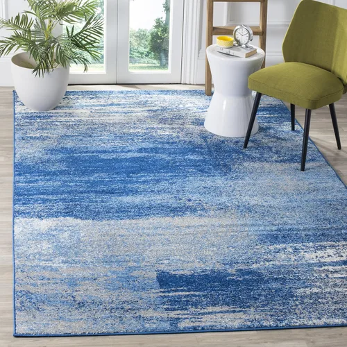 Miniatura 43 de SAFAVIEH, colección Adirondack - Alfombra de 6 x 9 pies, plateada/multicolor, abstracta, moderna, no desprende pelo, de fácil cuidado, para zonas