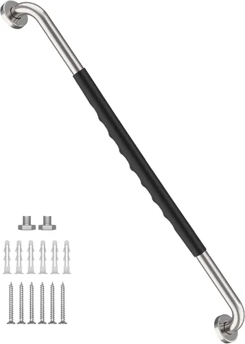Miniatura 35 de Barra de agarre antideslizante para ducha de 24 pulgadas, acabado blanco frotado con aceite, diámetro de 1.25", Barra de agarre para baño Munzong