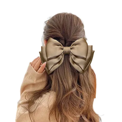 Miniatura 6 de Kefley Pinzas para el cabello con pasador francés para cabello grueso y fino, sandalias de lazo de grogrén para mujeres, niñas y horquillas de cinta