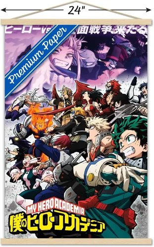 Miniatura 3 de Trends International My Hero Academia: Season 6 - Póster de pared de arte clave, 22.37 x 34.00 pulgadas, paquete de impresión premium y colgador