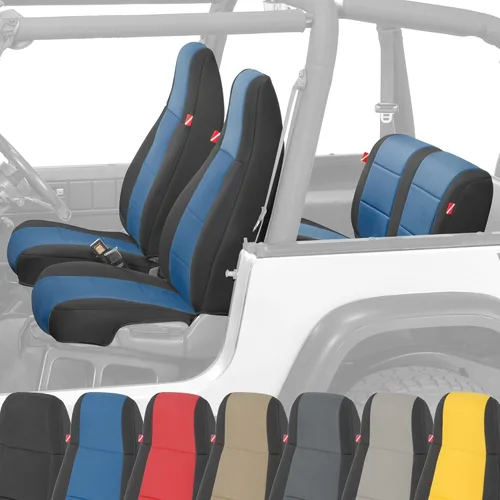 Miniatura 14 de Diver Down Neoprene Seat Cover Set - Fits Jeep YJ 1987-1995 Wrangler - Front and Back Seat Set - Waterproof Custom Fit - Soft Padded Cushion Feel