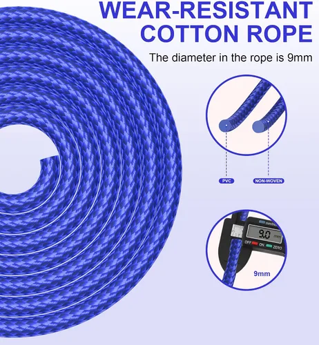 Miniatura 5 de Cuerda de saltar para mujeres y hombres, jumprope de fitness para mujeres, entrenamiento, cuerda de saltar ajustable para adultos