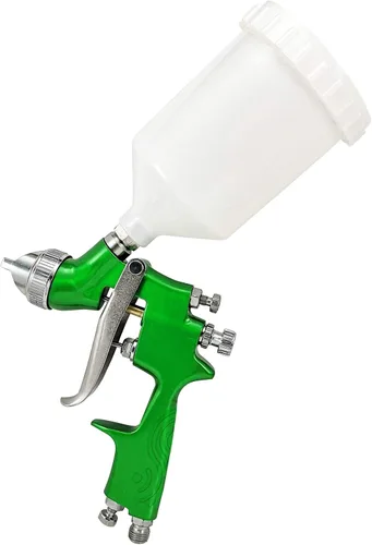 Miniatura 4 de DYNAMIC POWER Pistola de pulverización HVLP de alimentación por gravedad 600cc, tamaño de punta de boquilla 0.055 in DP-98V/G
