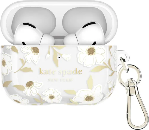 Miniatura 16 de Kate Spade New York Estuche Protector para AirPods Pro con Anillo para Llavero - Flowerbed Blue, Compatible con AirPods Pro de 2ª / 1ª