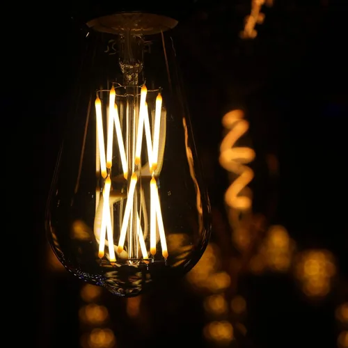 Miniatura 6 de Bombilla LED Edison regulable de 12 W, 3000 K, blanco suave, 1200 lm, base media E26 equivalente a 100 W, bombillas LED vintage ST64, ángulo de haz