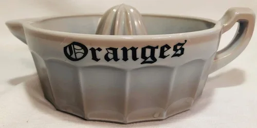 Miniatura 3 de Escariador - Exprimidor grande de pomelo, naranja o limón - Hecho en Estados Unidos - Mosser Glass USA (Crown Tuscan)