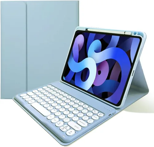 Miniatura 24 de kaitesi Funda de teclado para iPad A16 de 11ª generación de 11 pulgadas 2025, iPad de 10ª generación de 10.9 pulgadas 2022, funda de teclado