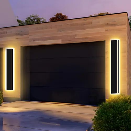 Miniatura 12 de Lámpara de Pared Moderna para Exteriores de 31 Pulgadas, Regulable 3000K-6000K, Aplique de Pared Lineal para Exteriores Impermeable IP65, Luces LED