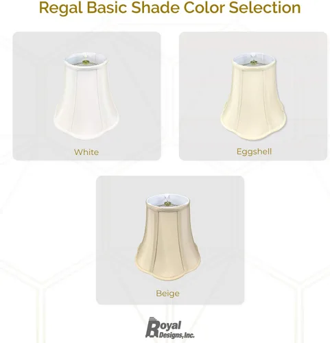 Miniatura 5 de Royal Designs, Inc. BSO-703-10BG - Pantalla de campana festoneada inferior, 5 x 10 x 8.25, beige